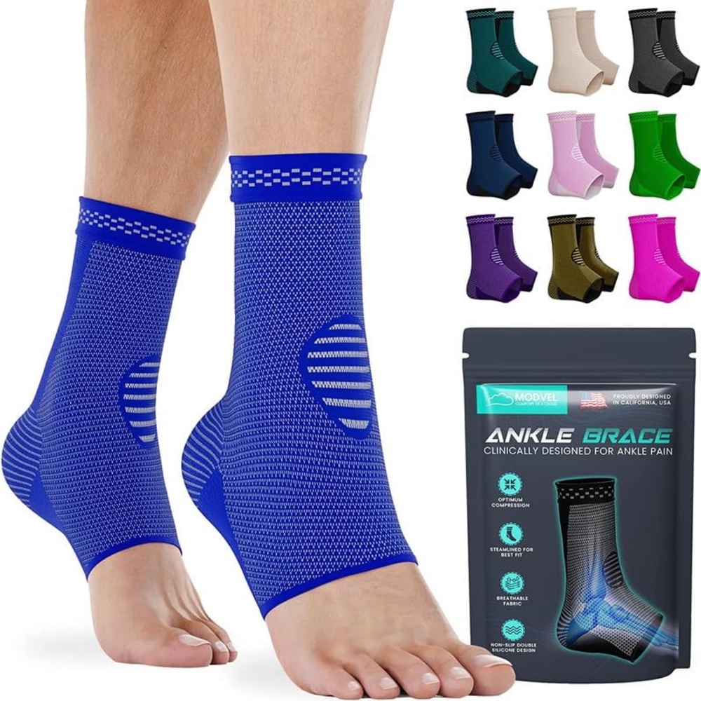 Foot & Ankle Brace Socks for Sprained Ankle Compression Sleeve - Ankle Support